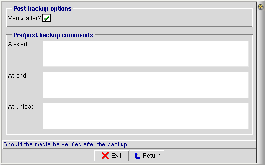Figure 5 — Verify backup media after the backup job has completed